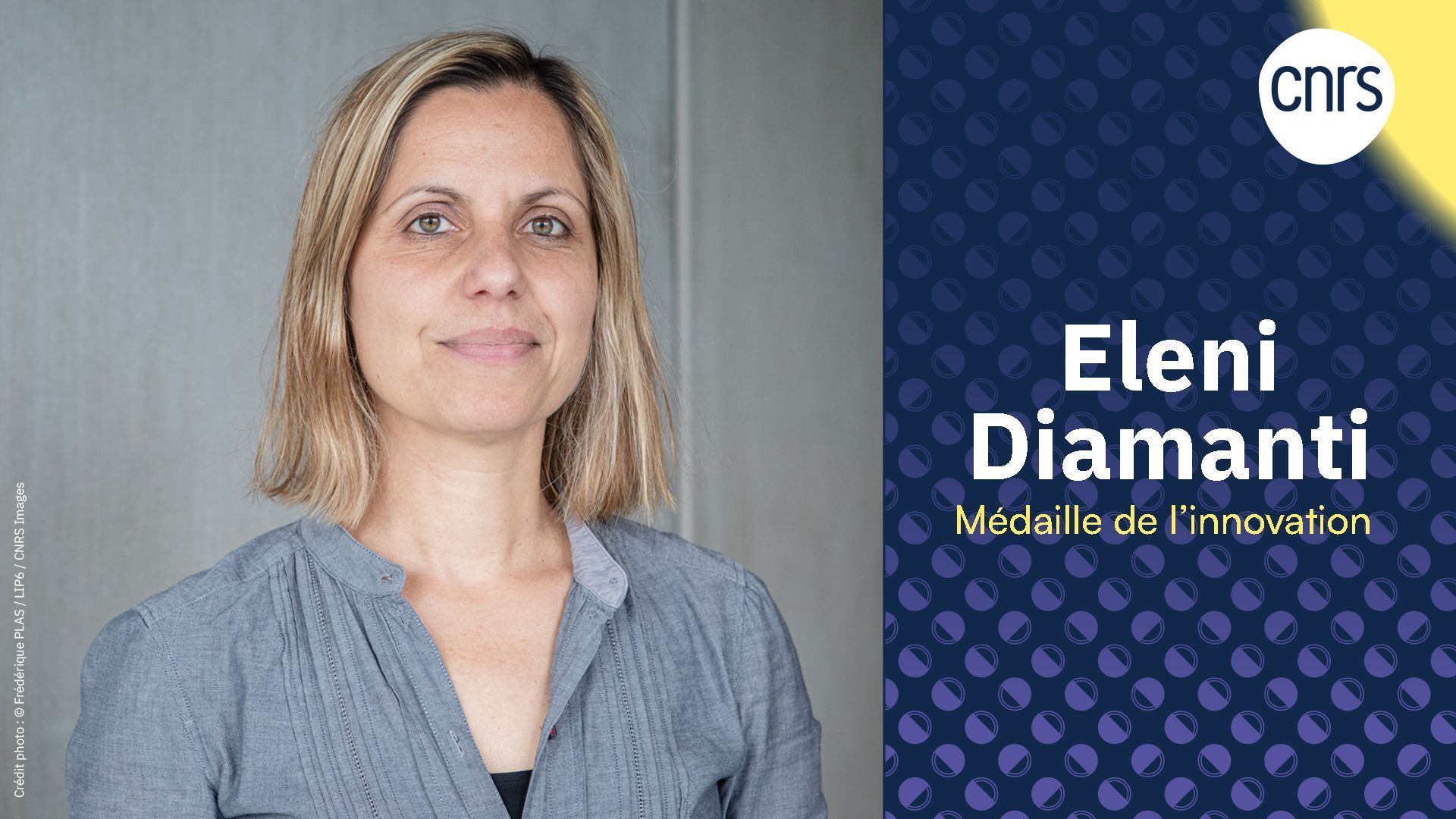 Eleni Diamanti lauréate de la médaille de l'innovation du CNRS